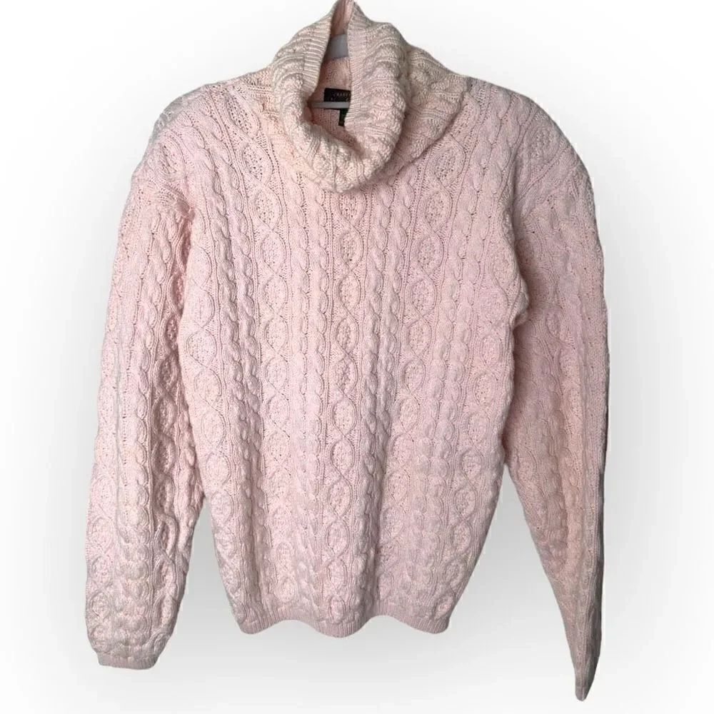 Charter Club Classic Pink turtleneck with shoulder pads Sweater Size S